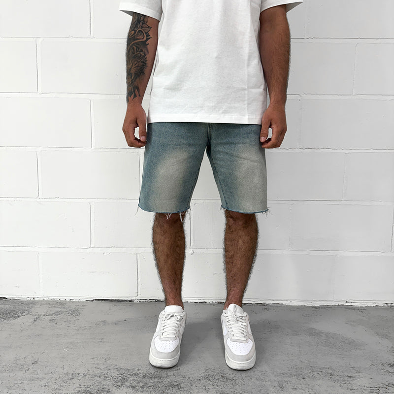 Denim Short - Washed Blue